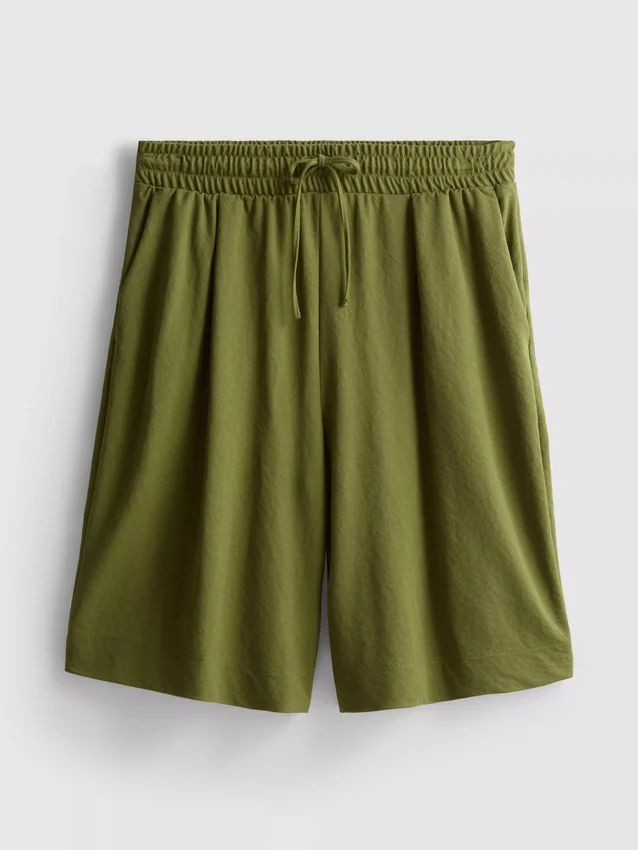 Afslappede bermuda-shorts med struktur