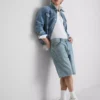 Afslappede denimshorts