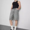 Afslappede denimshorts