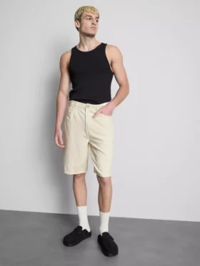 Afslappede denimshorts
