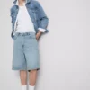 Afslappede denimshorts