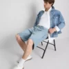 Afslappede denimshorts