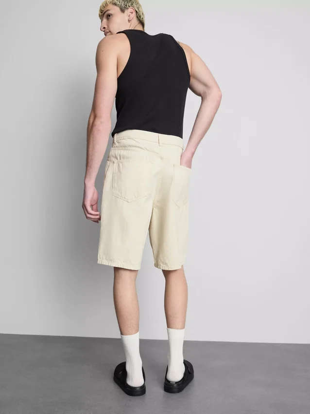 Afslappede denimshorts