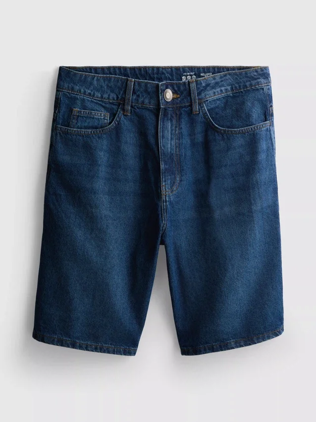 Afslappede denimshorts