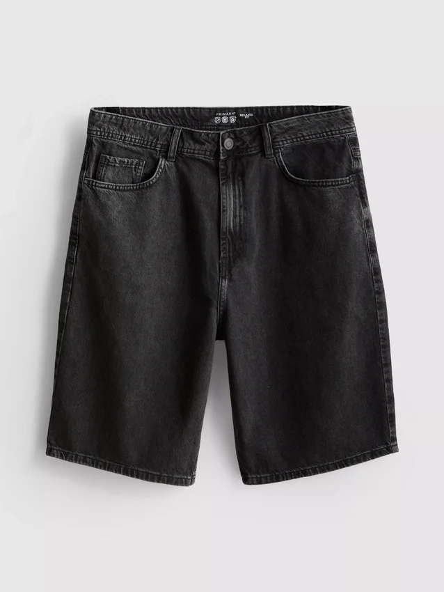 Afslappede denimshorts