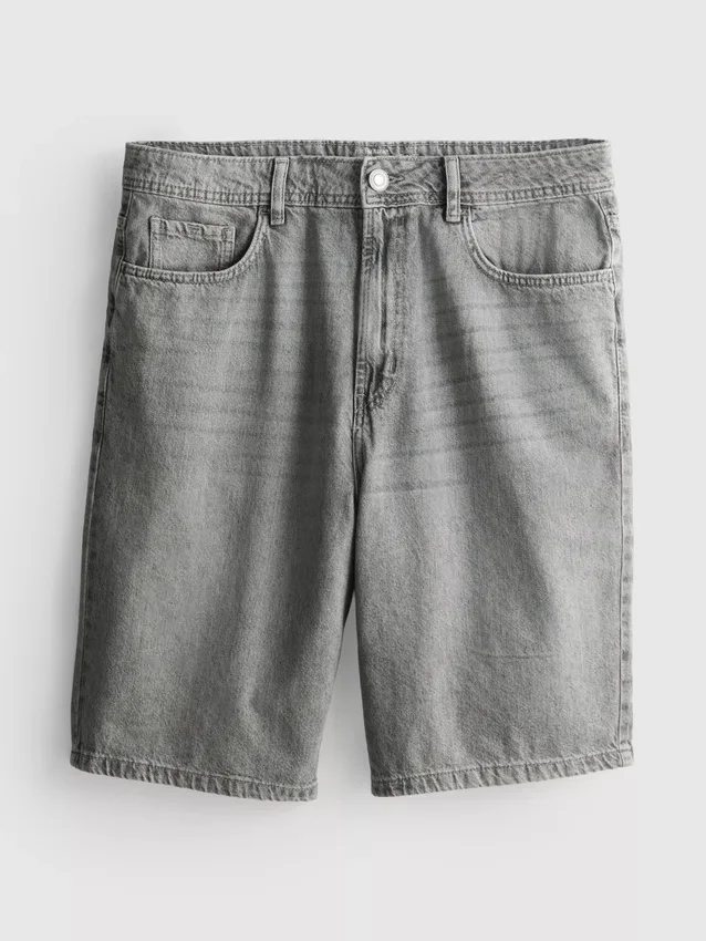 Afslappede denimshorts