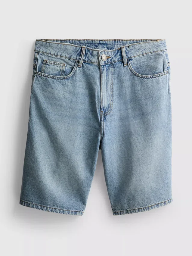 Afslappede denimshorts