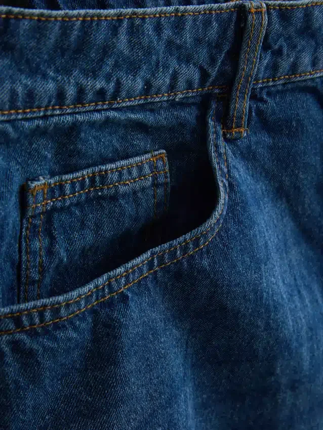 Afslappede denimshorts