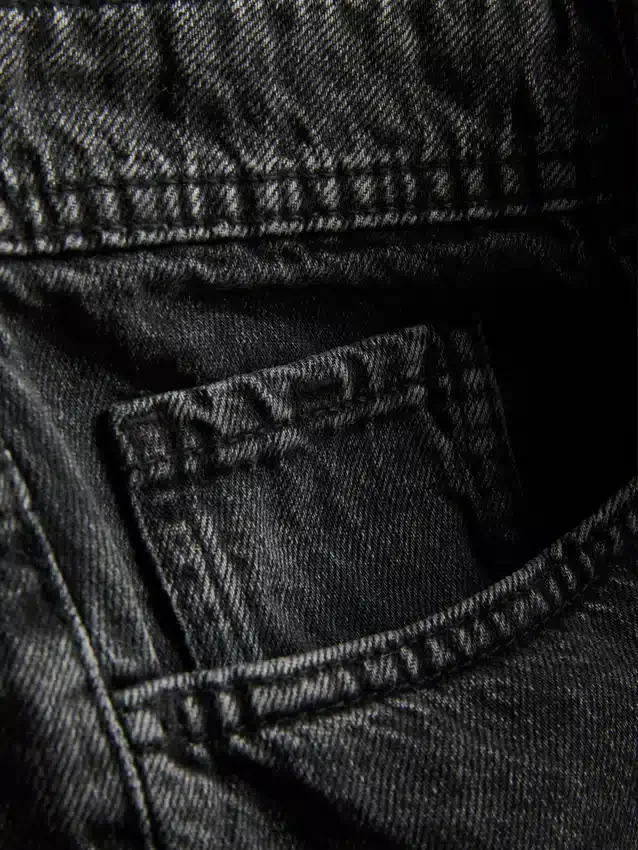 Afslappede denimshorts