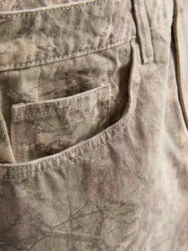 Afslappede denimshorts