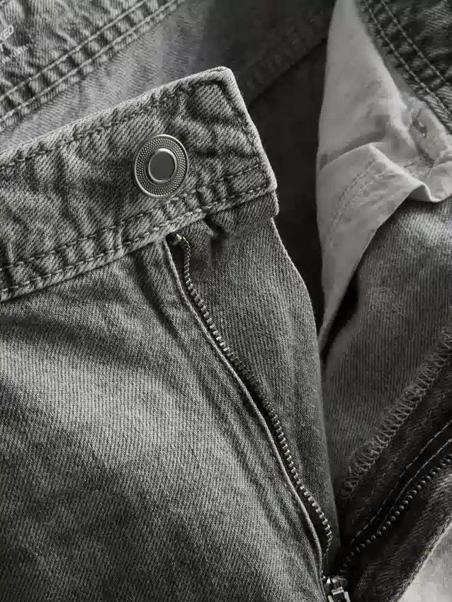 Afslappede denimshorts