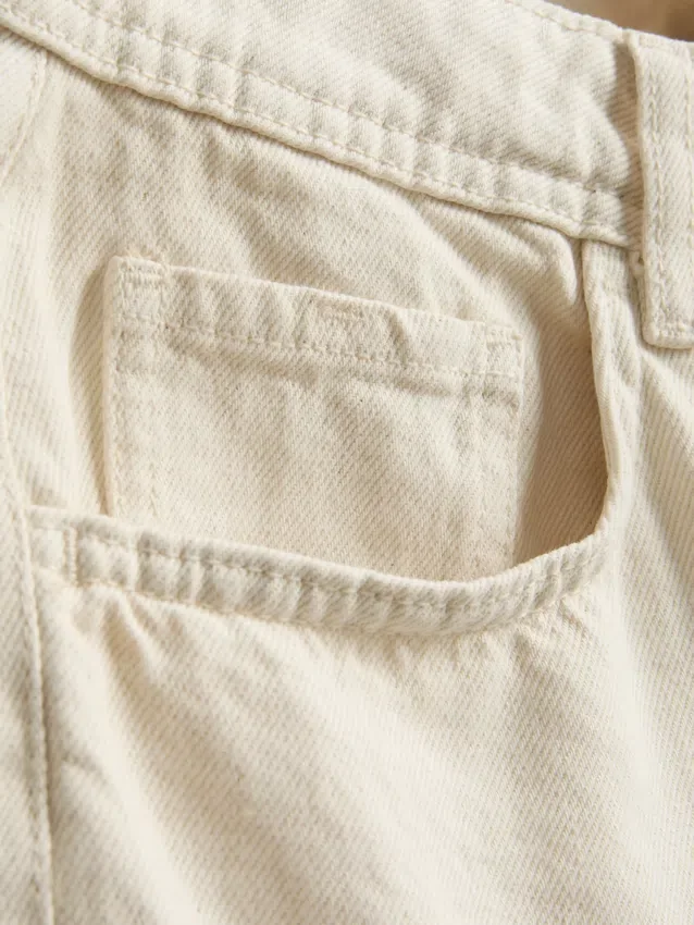 Afslappede denimshorts