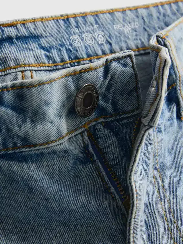 Afslappede denimshorts