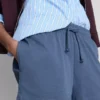 Afslappede shorts i bomuld med snøre