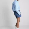 Afslappede shorts i bomuld med snøre