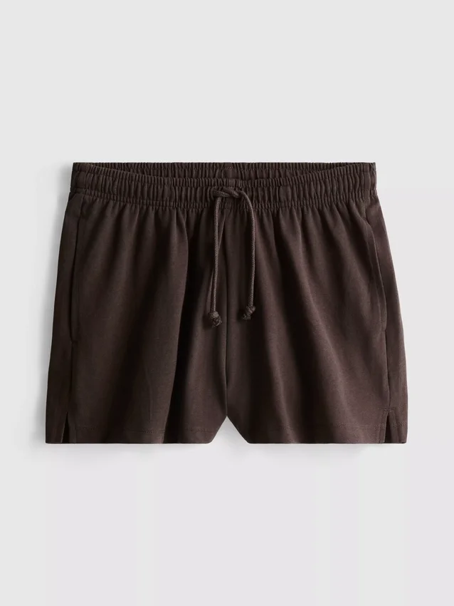 Afslappede shorts i bomuld med snøre