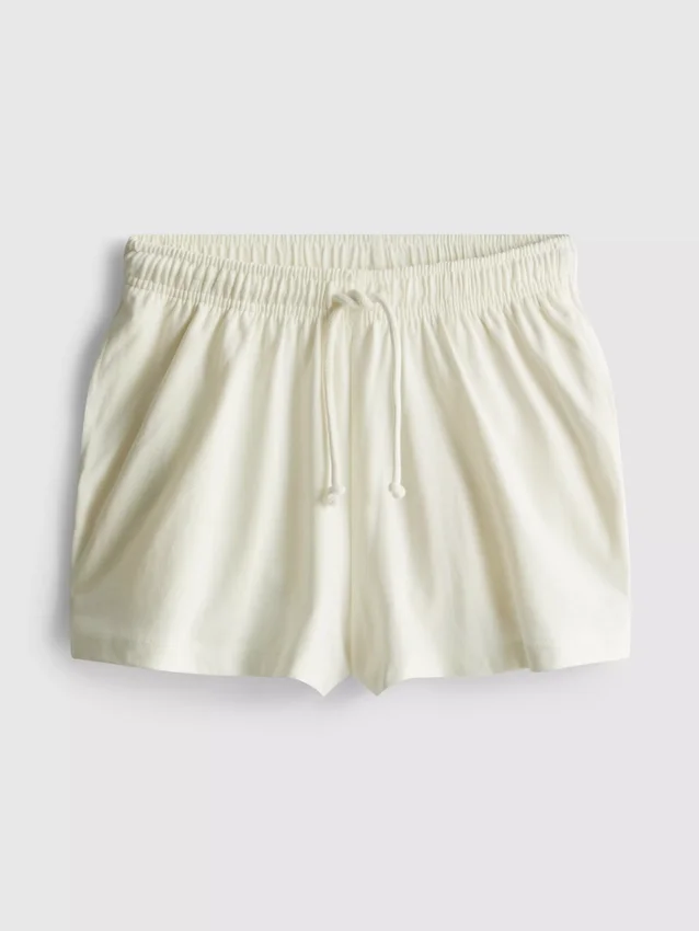 Afslappede shorts i bomuld med snøre