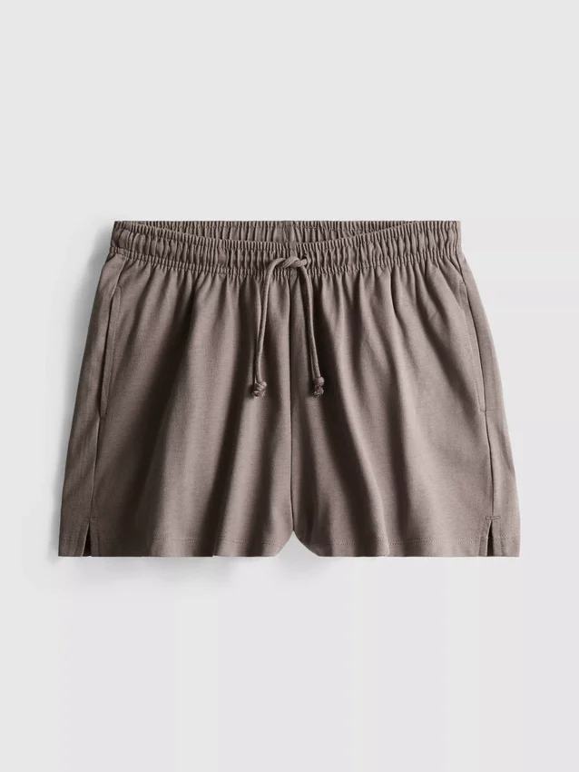 Afslappede shorts i bomuld med snøre