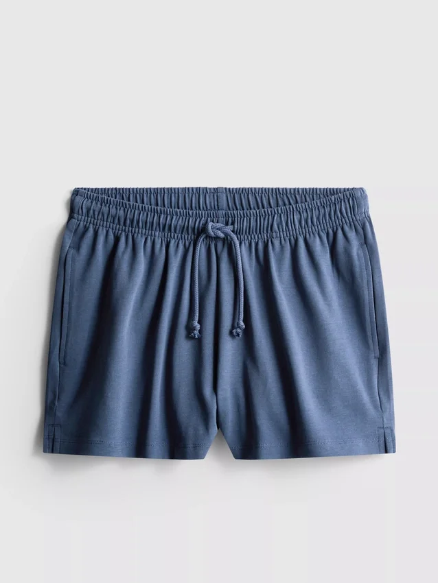 Afslappede shorts i bomuld med snøre