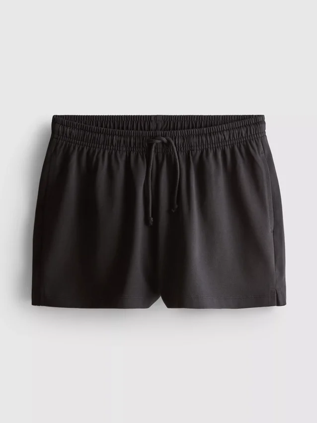Afslappede shorts i bomuld med snøre