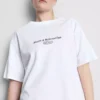 Afslappet bomulds-T-shirt med grafisk print