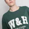 Afslappet bomulds-T-shirt med grafisk print