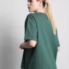 Afslappet bomulds-T-shirt med grafisk print