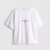 Afslappet bomulds-T-shirt med grafisk print