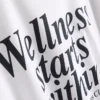 Afslappet bomulds-T-shirt med grafisk print