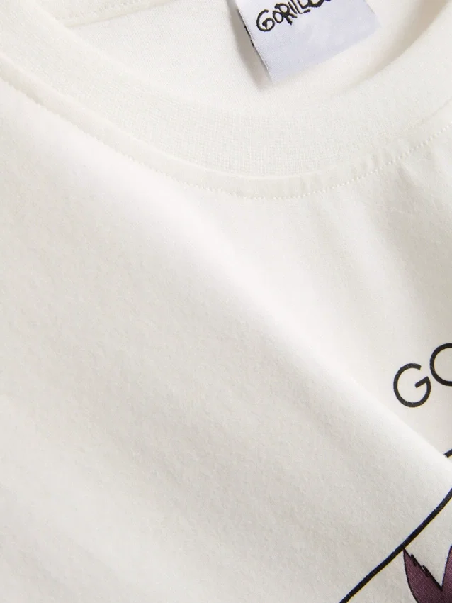 Afslappet Gorillaz-T-shirt med musikmotiv