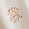Afslappet sweatshirt i bomuldsblanding med grafisk print