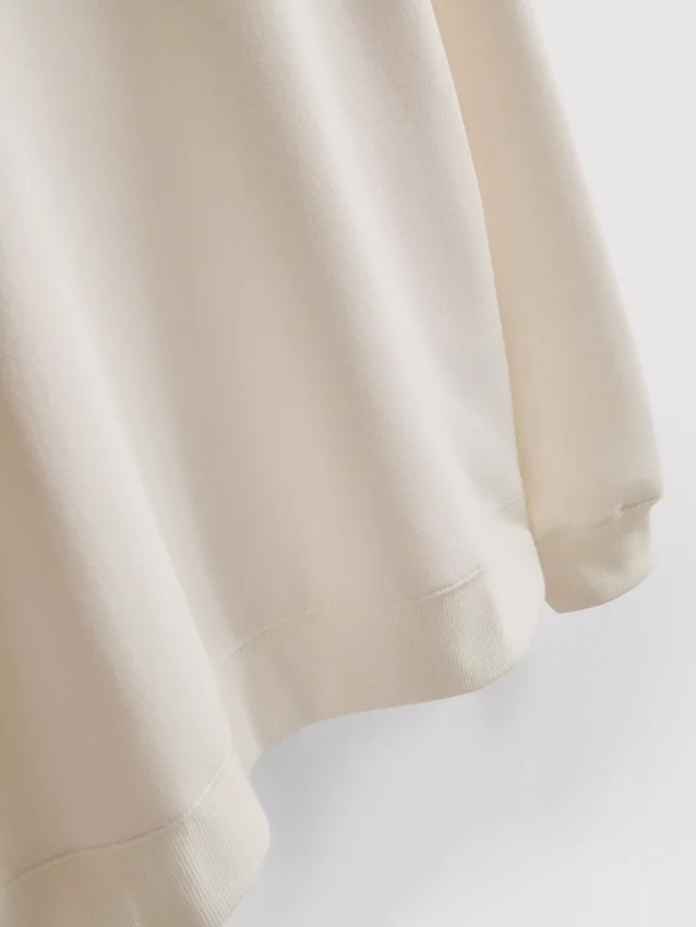 Afslappet sweatshirt i bomuldsblanding med grafisk print
