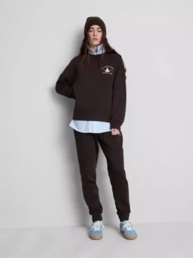 Afslappet sweatshirt i bomuldsblanding med print