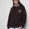 Afslappet sweatshirt i bomuldsblanding med print