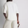 Afslappet T-shirt med højt bomuldsindhold