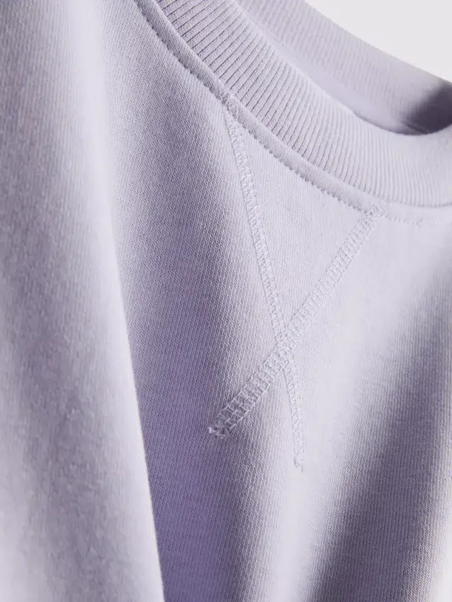 Afslappet T-shirt med højt bomuldsindhold