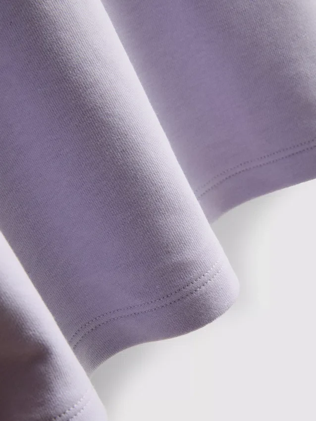 Afslappet T-shirt med højt bomuldsindhold
