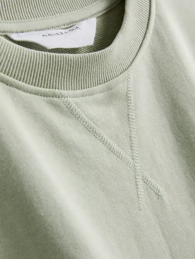 Afslappet T-shirt med højt bomuldsindhold