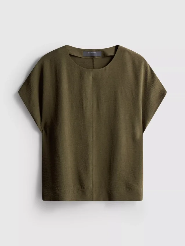 Afslappet T-shirt med rund hals og god luftgennemstrømning