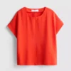 Afslappet T-shirt med rund hals og god luftgennemstrømning
