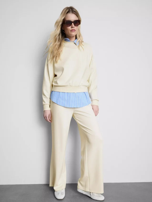 Aktiv sweatshirt med rund hals