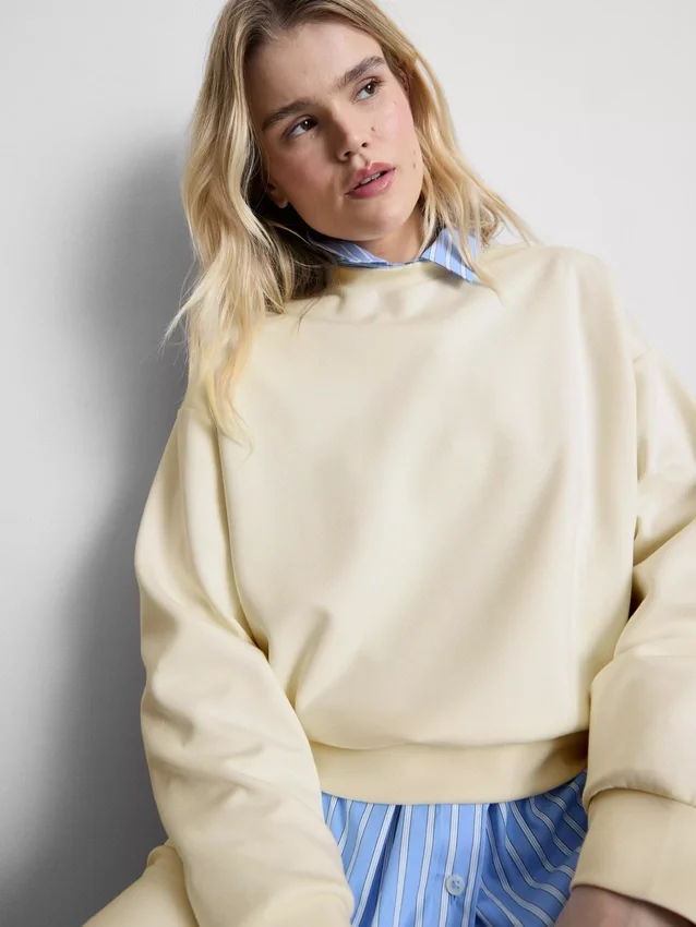 Aktiv sweatshirt med rund hals