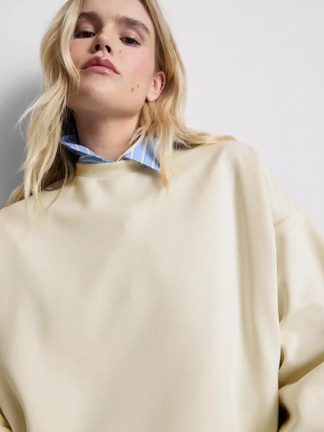 Aktiv sweatshirt med rund hals