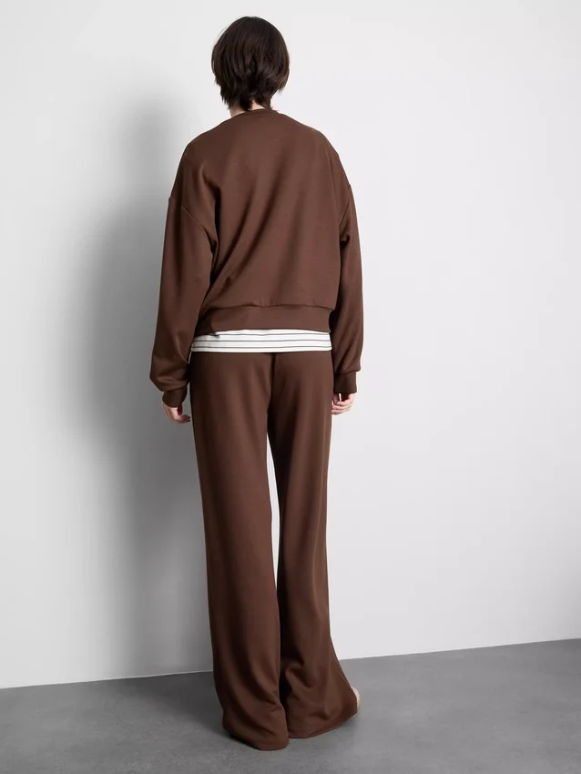 Aktiv sweatshirt med rund hals