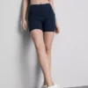 Aktiv yoga-shorts med glat støtte og mellemhøj talje
