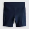 Aktiv yoga-shorts med glat støtte og mellemhøj talje