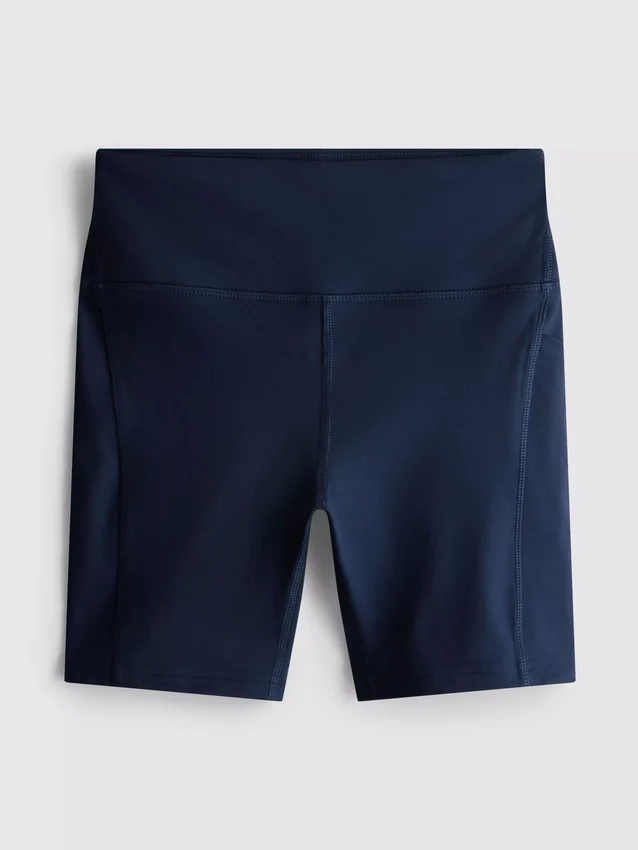 Aktiv yoga-shorts med glat støtte og mellemhøj talje