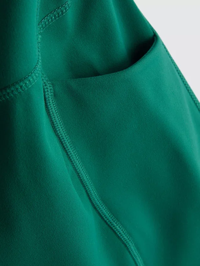 Aktive capri-leggings med høj talje