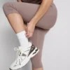Aktive capri-leggings med høj talje