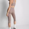 Aktive capri-leggings med høj talje